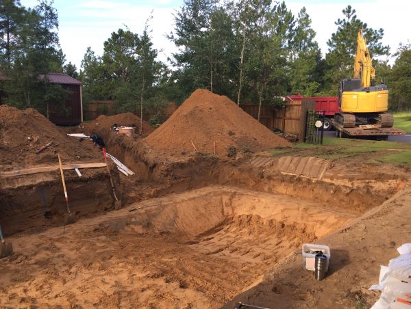 Pool Site Excavation in New Bern